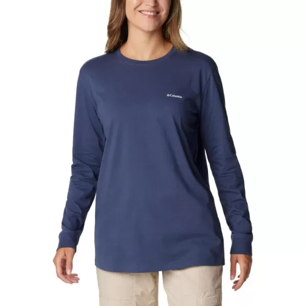 imageColumbia Womens North Cascades Back Graphic Long Sleeve TeeNocturnal  College Life