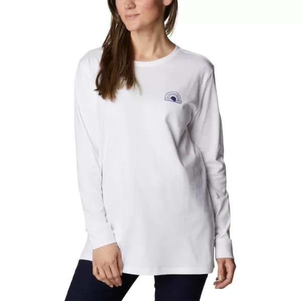 imageColumbia Womens North Cascades Back Graphic Long Sleeve TeeWhiteSun Trek Trails