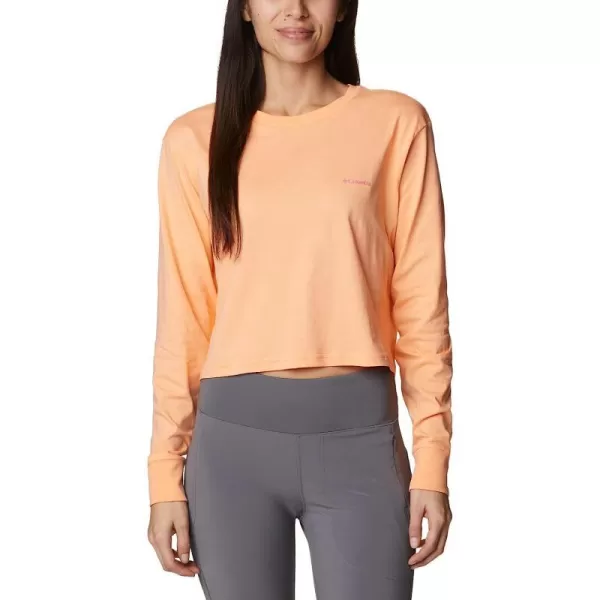 imageColumbia Womens North Cascades Long Sleeve Cropped TeePeachBoundless Graphic