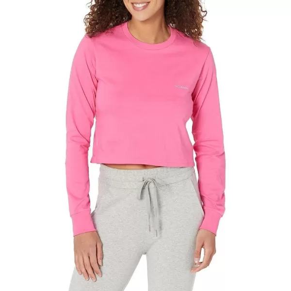 imageColumbia Womens North Cascades Long Sleeve Cropped TeeWild GeraniumBoundless Graphic