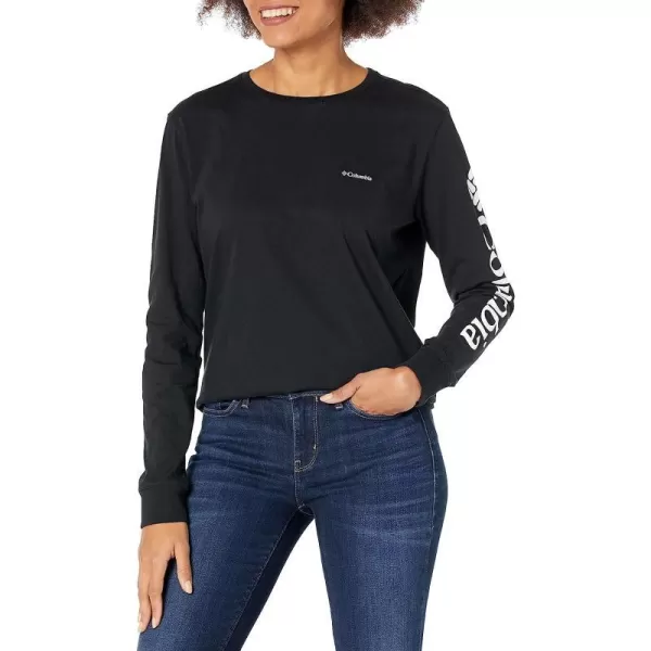 imageColumbia Womens North Cascades Ls TeeBlack Csc Branded Sleeve
