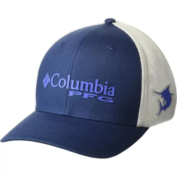 imageColumbia Womens PFG Logo Mesh Ball CapCarbonViolet Sea