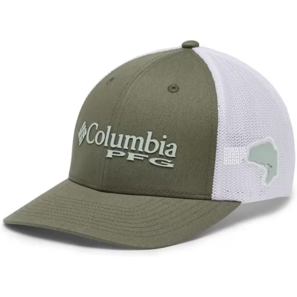 imageColumbia Womens PFG Logo Mesh Ball CapCypressCool GreenBass
