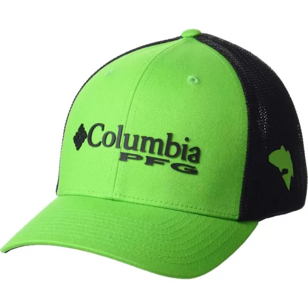 imageColumbia Womens PFG Logo Mesh Ball CapGreen MambaBlack