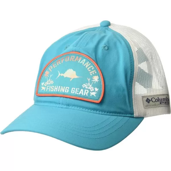 imageColumbia Womens PFG Ponytail Patch Snap BackOcean TealFish Friends