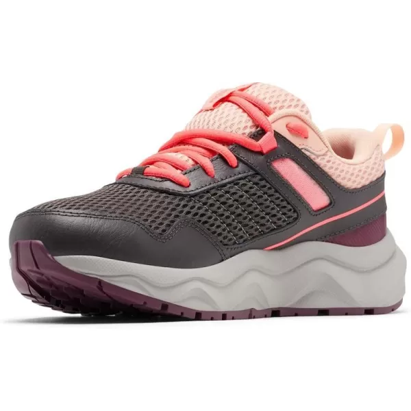 imageColumbia Womens Plateau Waterproof Hiking ShoeDark GreyNeon Sunrise
