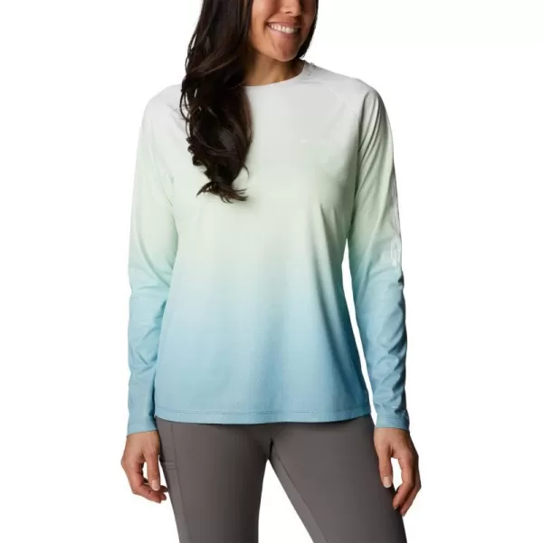imageColumbia Womens Printed Tidal Deflector Long SleeveDeep MarineGradient Fade