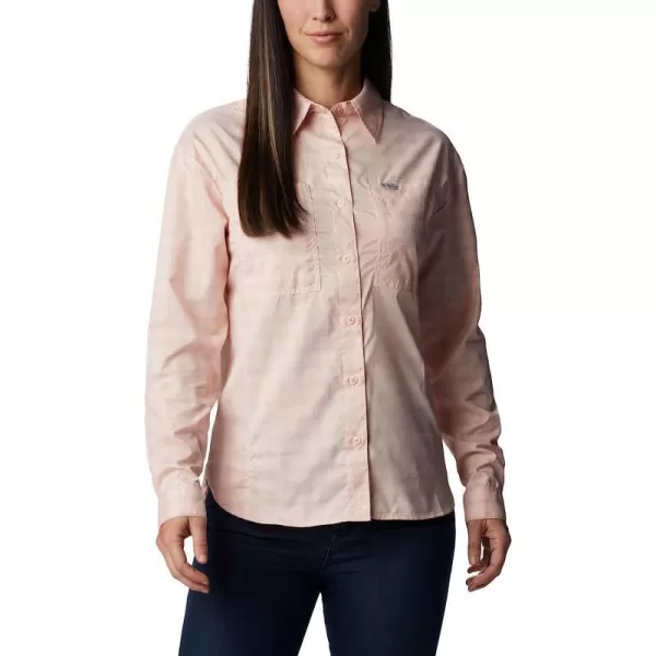 imageColumbia Womens Silver Ridge Utility Patterned Long Sleeve ShirtPeach BlossomPeak Plaid