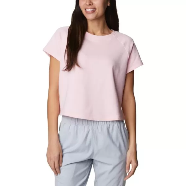 imageColumbia Womens Slack Water French Terry Short Sleeve ShirtSatin Pink