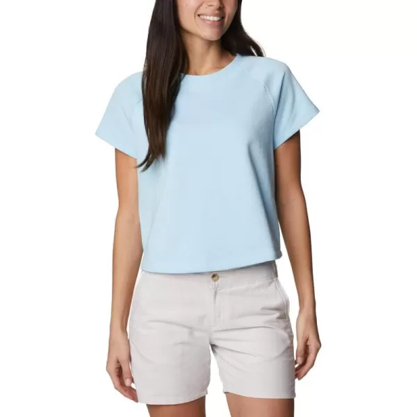 imageColumbia Womens Slack Water French Terry Short Sleeve ShirtSpring Blue