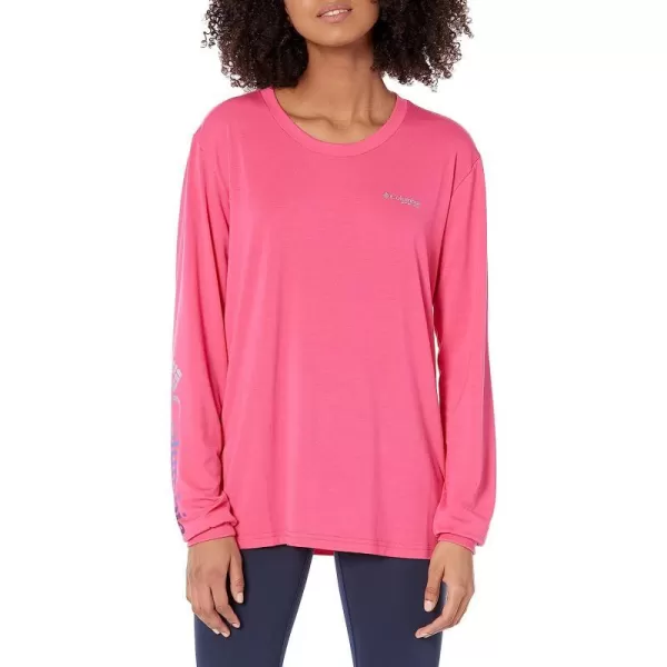 imageColumbia Womens Slack Water Graphic Boyfriend Long SleeveUltra PinkLas Palmas