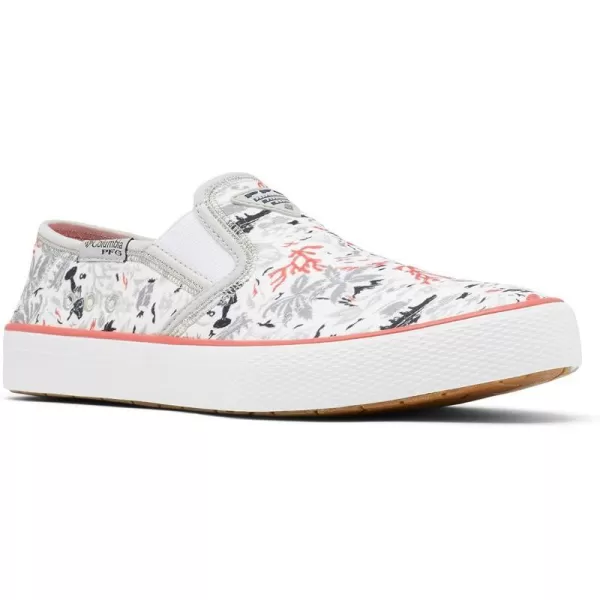 imageColumbia Womens Slack Water PFG Slip Boat ShoeSlate GreyRed Coral