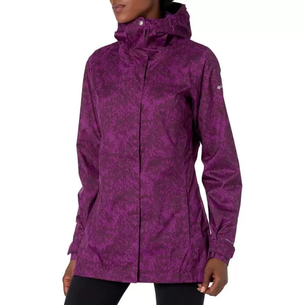 imageColumbia Womens Splash a Little Ii JacketPlum Florescence Print