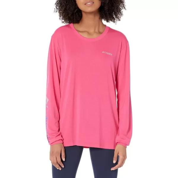 imageColumbia Womens Standard Slack Water Graphic Boyfriend Long SleeveUltra PinkLas Palmas