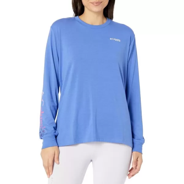 imageColumbia Womens Standard Slack Water Graphic Boyfriend Long SleeveViolet SeaLas Palmas
