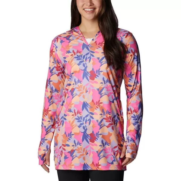 imageColumbia Womens Summerdry Coverup Printed TunicWild GeraniumFloriated