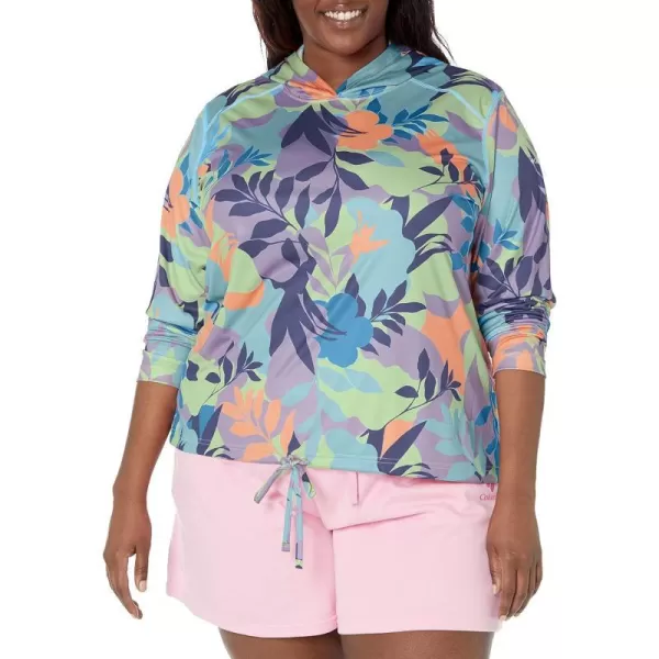 imageColumbia Womens Summerdry Long Sleeve Printed HoodieFrosted PurpleFloriated