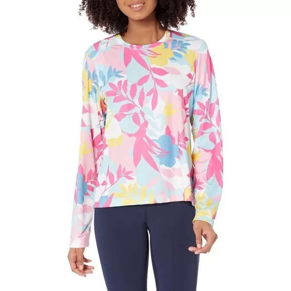 imageColumbia Womens Summerdry Long Sleeve Printed TeeWhiteFloriated