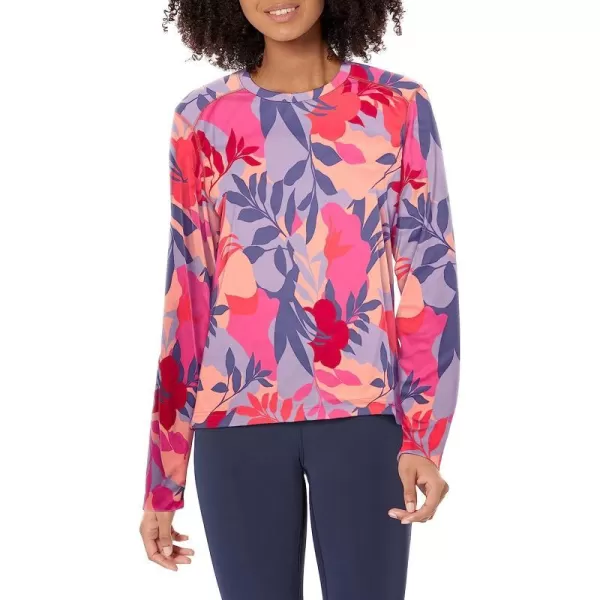 imageColumbia Womens Summerdry Long Sleeve Printed TeeWild GeraniumFloriated