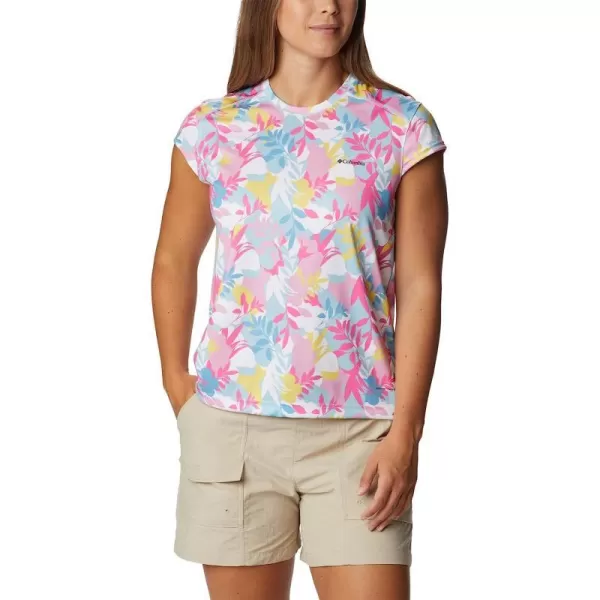 imageColumbia Womens Summerdry Short Sleeve Printed TeeWhiteFloriated