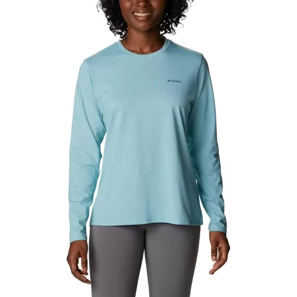 imageColumbia Womens Sun Trek Ls TeeSea Wave Heather