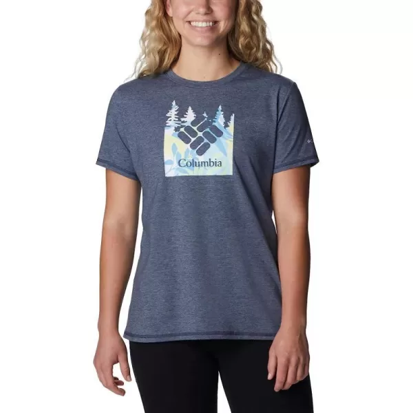 imageColumbia Womens Sun Trek Short Sleeve Graphic TeeNocturnalArboreal Swirl Graphic