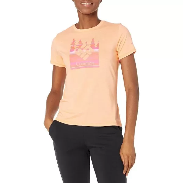 imageColumbia Womens Sun Trek Short Sleeve Graphic TeePeach HeatherArboreal Branded Graphic