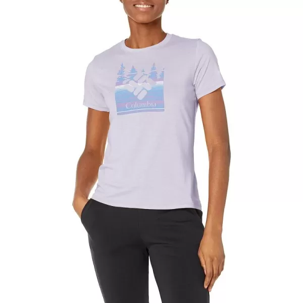 imageColumbia Womens Sun Trek Short Sleeve Graphic TeePurple Tint HeatherArboreal Branded Grx