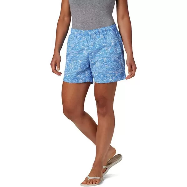 imageColumbia Womens Super Backcast Water ShortStormy Blue Buoy Waves Print