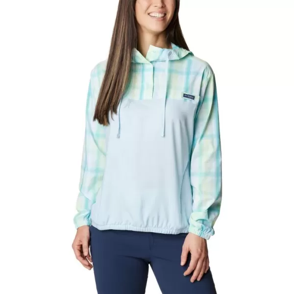 imageColumbia Womens Super Tamiami HoodieSpring BlueKey West Sea Blur Check