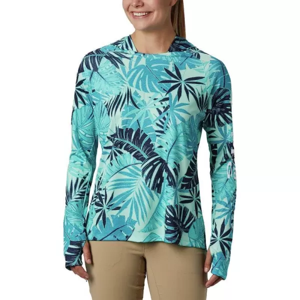 imageColumbia Womens Super Tidal Tee HoodieDolphin Tropical Print