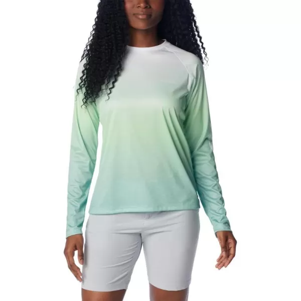 imageColumbia Womens Super Tidal Tee Long SleeveNew Mint Gradient Scalefade
