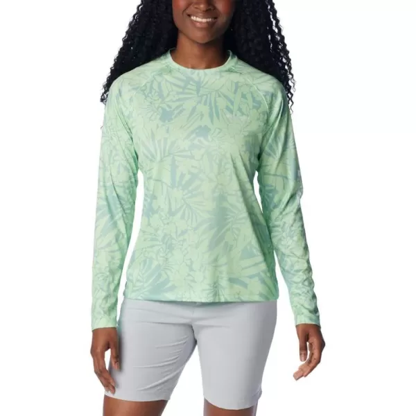 imageColumbia Womens Super Tidal Tee Long SleeveNew Mint Tropictones