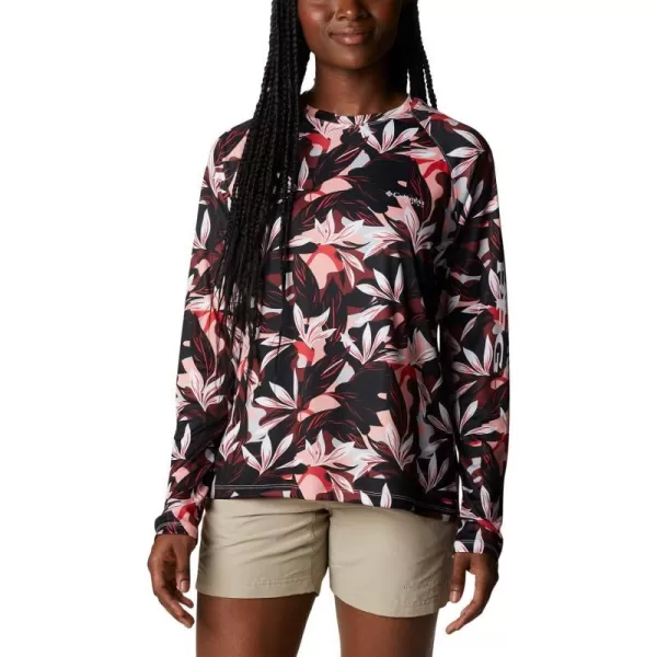 imageColumbia Womens Super Tidal Tee Long SleeveTiki Pink Hidden Paradise