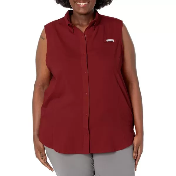 imageColumbia Womens Tamiami Sleeveless ShirtRed Jasper