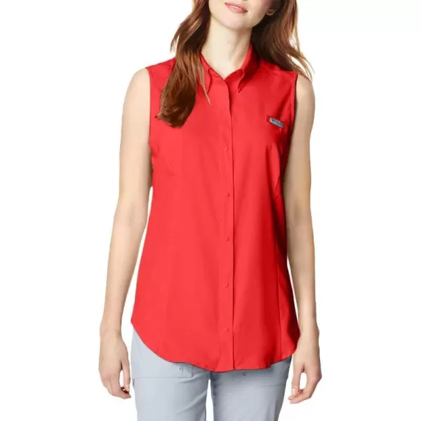 imageColumbia Womens Tamiami Sleeveless ShirtRed Lily