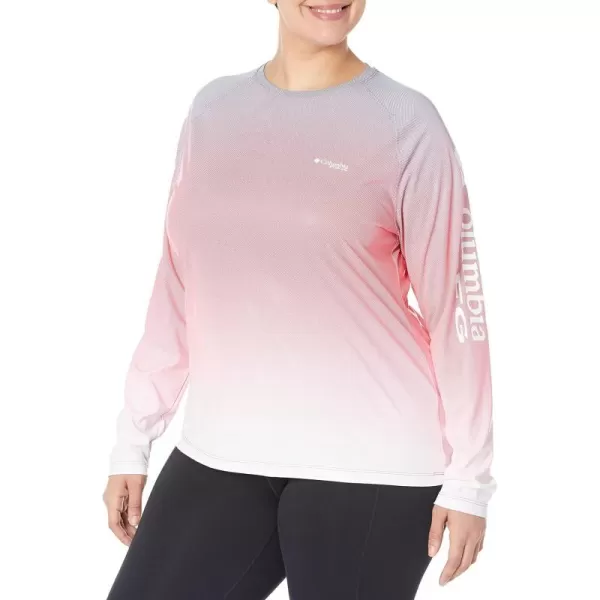 imageColumbia Womens Tidal Deflector Long SleeveRed Lily Gradient