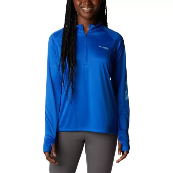 imageColumbia Womens Tidal Tee 14 ZipBlue MacawGulf Stream Logo
