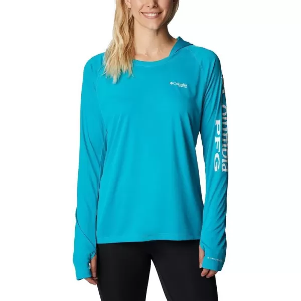 imageColumbia Womens Tidal Tee HoodieOcean TealWhite Logo