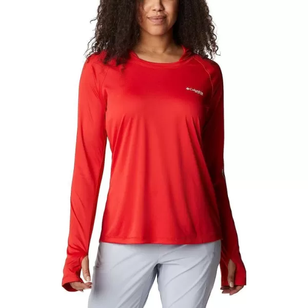 imageColumbia Womens Tidal Tee HoodieRed SparkWhite Logo