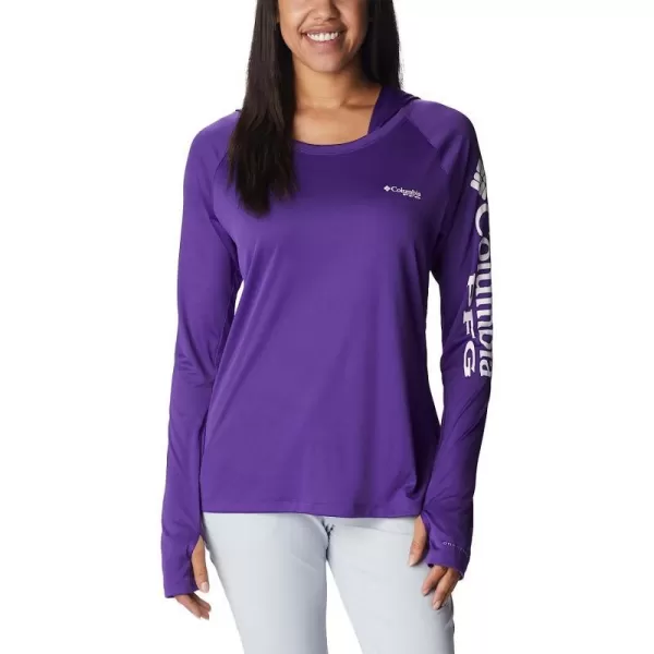 imageColumbia Womens Tidal Tee HoodieVivid PurpleWhite Logo