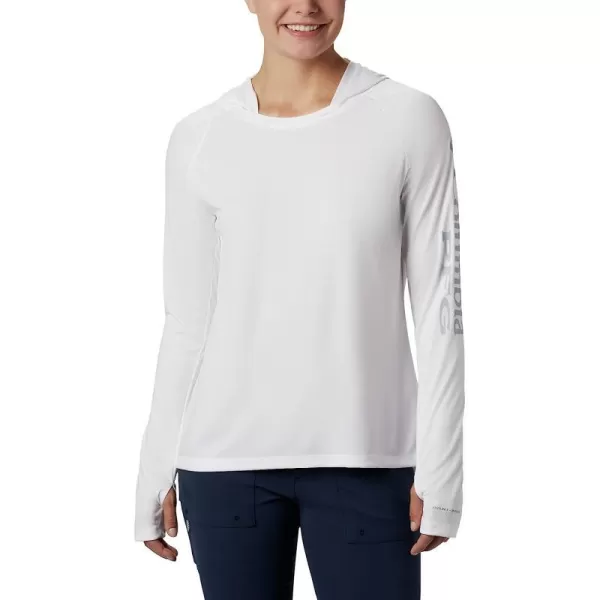 imageColumbia Womens Tidal Tee HoodieWhiteCirrus Grey Logo