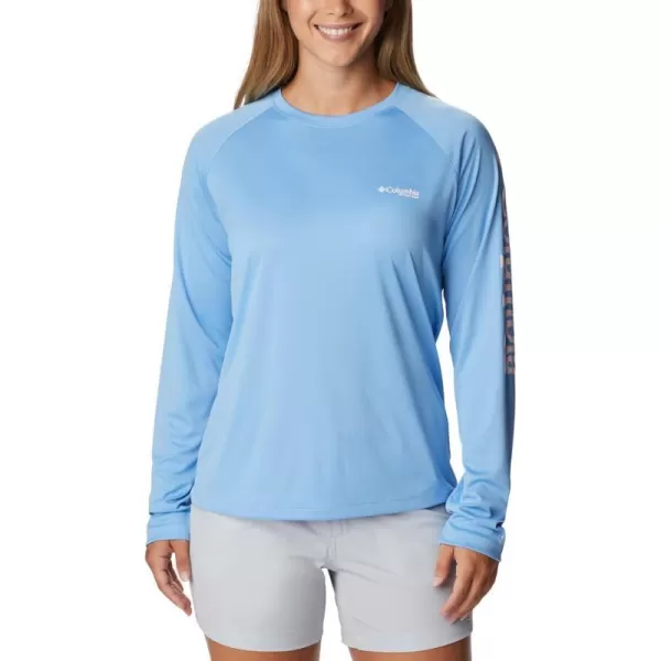 imageColumbia Womens Tidal Tee Ii Long SleeveAgateSatin Pink Logo