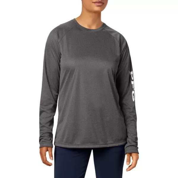 imageColumbia Womens Tidal Tee Ii Long SleeveBlack HeatherCirrus Grey Logo