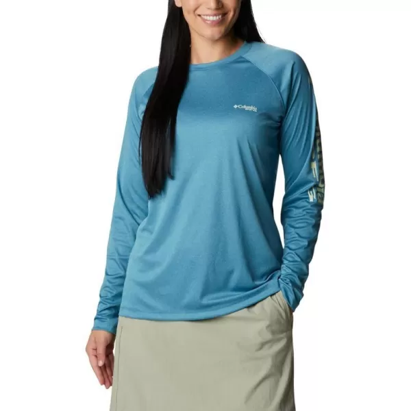 Deep Marine Heather/Light Lime Logo