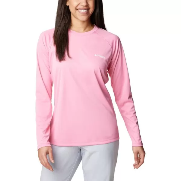 imageColumbia Womens Tidal Tee Ii Long SleeveTropic PinkWhite Logo