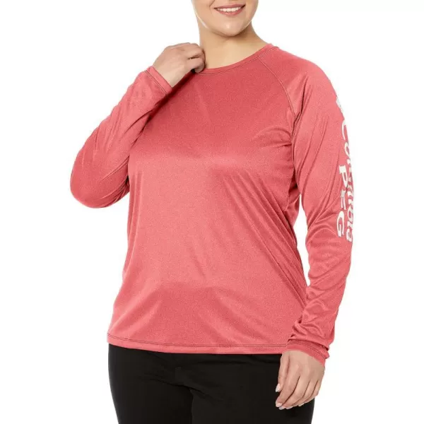 imageColumbia Womens Tidal Tee Ii Long SleeveWinter Green HeatherWhite Logo