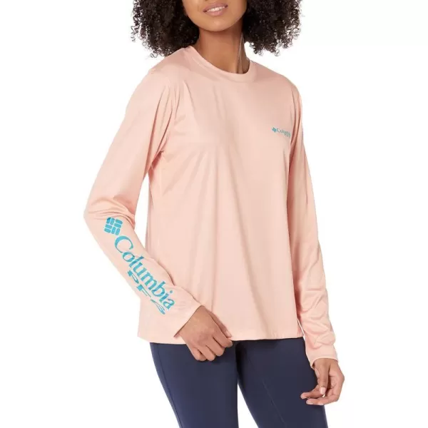imageColumbia Womens Tidal Tee PFG Palapa Palms Long SleeveLight CoralPalapa Palms