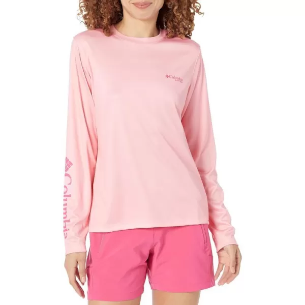 imageColumbia Womens Tidal Tee PFG Palapa Palms Long SleevePink PopPalapa Palms
