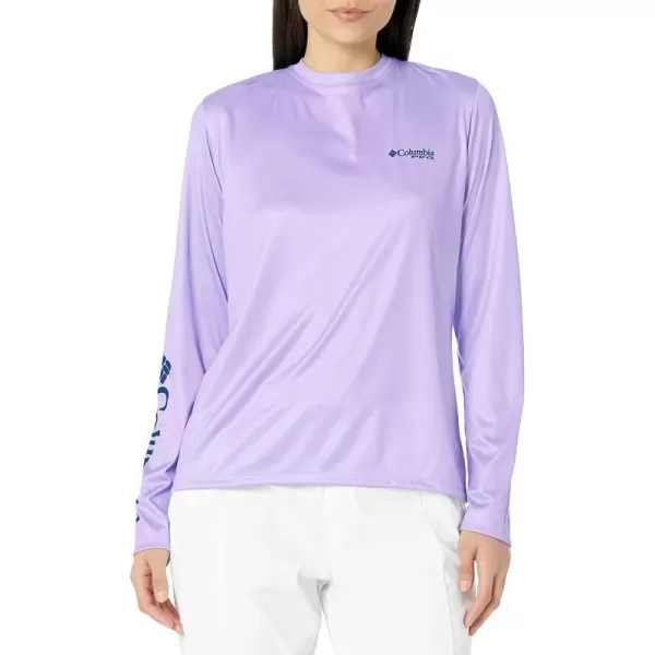 imageColumbia Womens Tidal Tee PFG Palapa Palms Long SleeveSoft VioletPalapa Palms